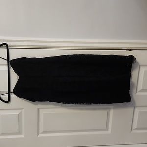 Black strapless dress